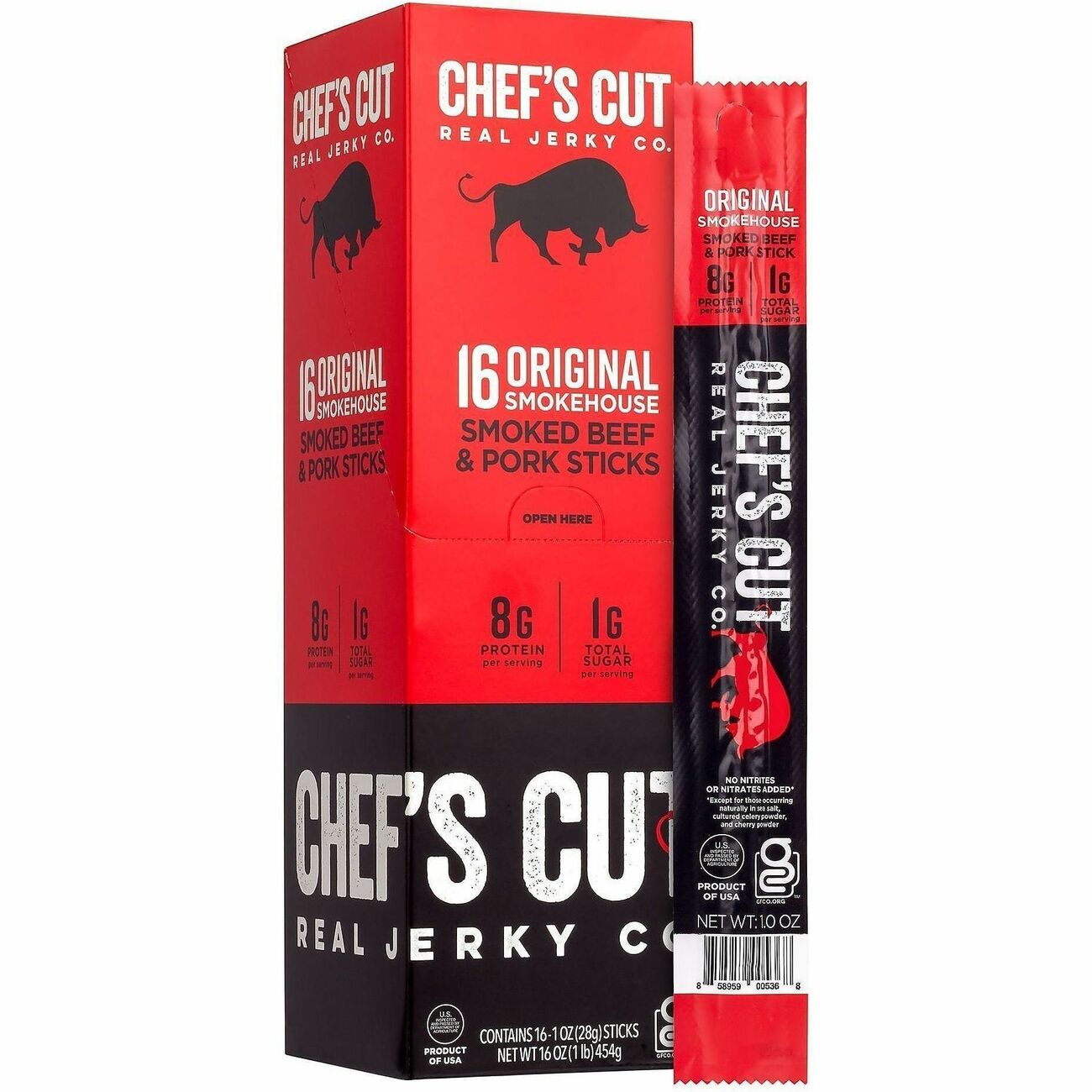 Food Bf Prk Meat Stick 16Ct