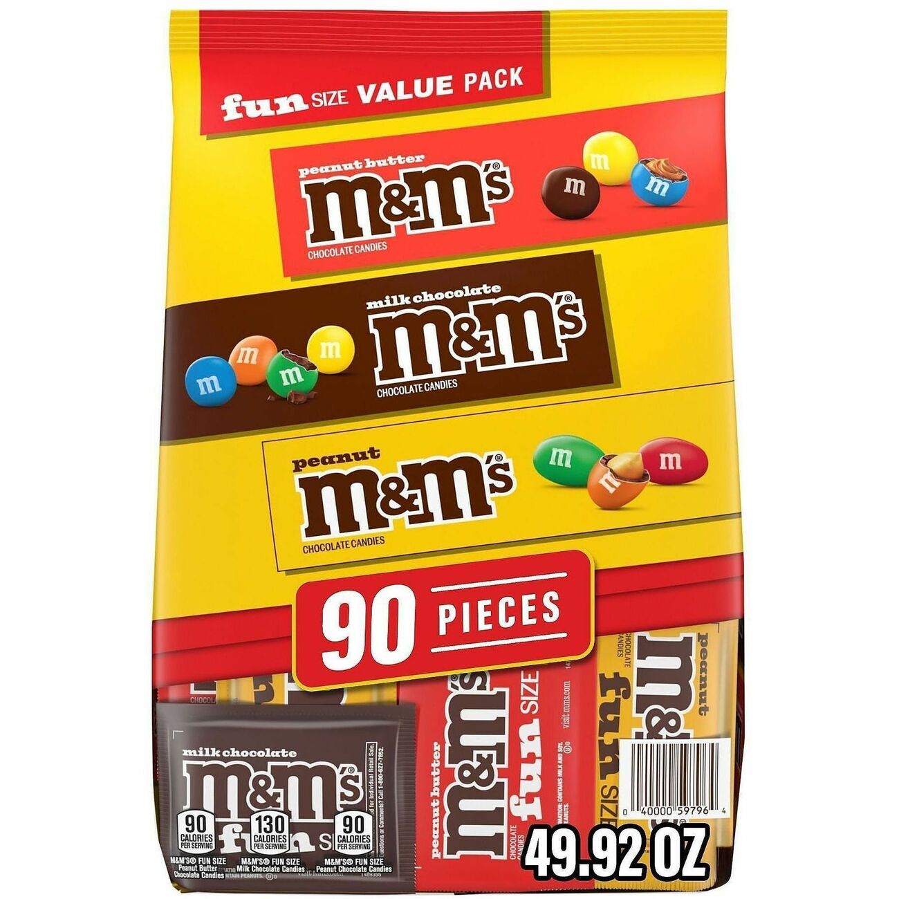 Candy M&Ms Pnut 90Ct