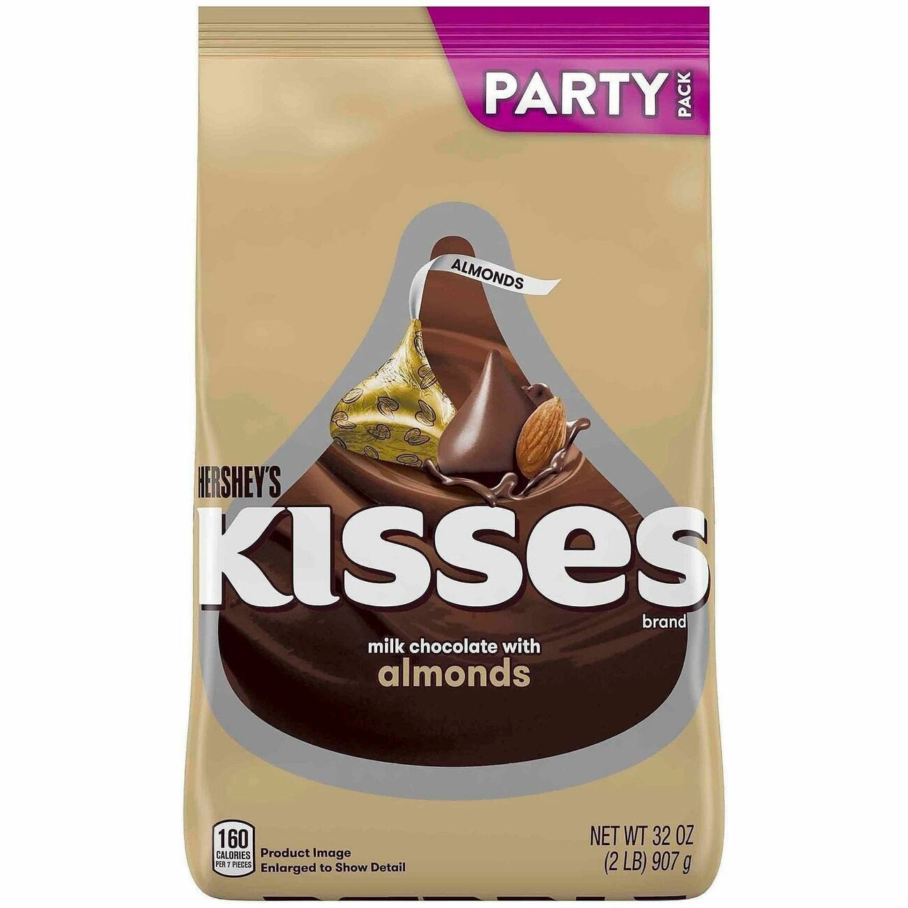 Candy Kisses W Almnds 32Oz