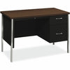 HON Desk Single Ped Mocha