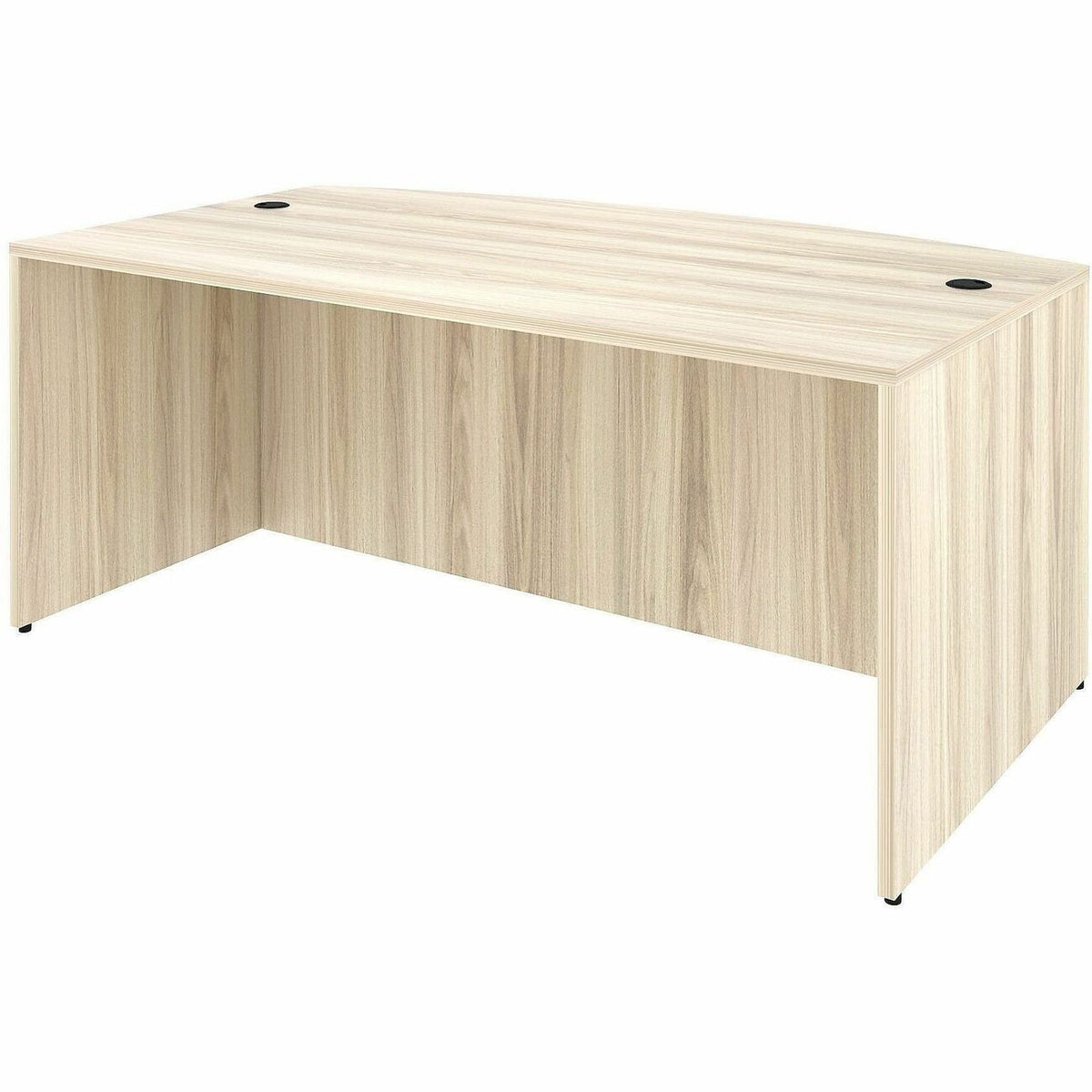 Lorell Essentials Bowfront Desk Shell