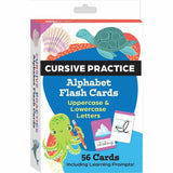 Shell Education Teacher Created Materials Cursive Practice Alphabet Flash Cards