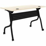 Lorell Modern Elm/Black Flip-Up Training Tables