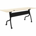 Lorell Modern Elm/Black Flip-Up Training Tables