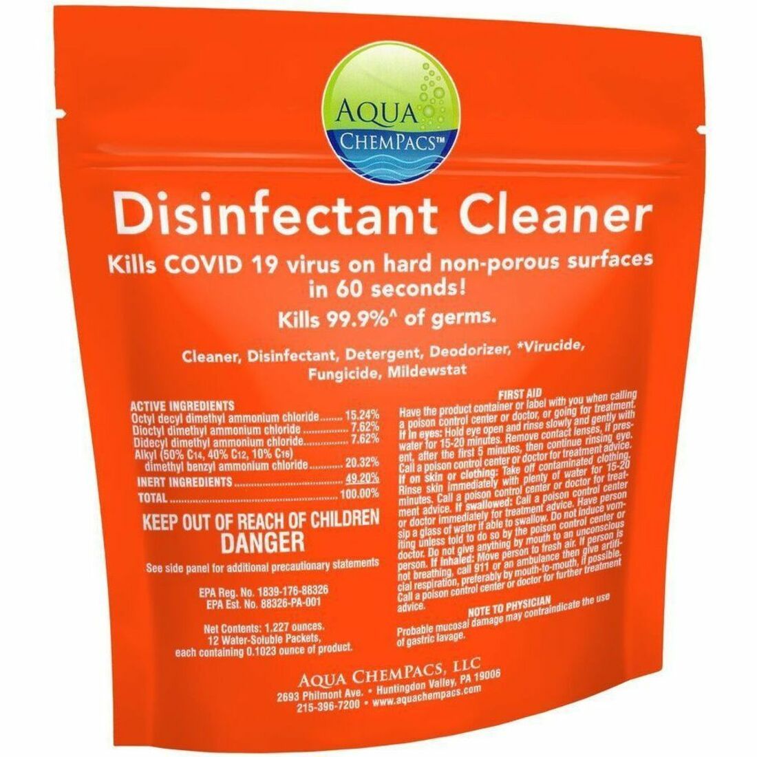 Diversey Cleaner Disinf Red 12X40Pac