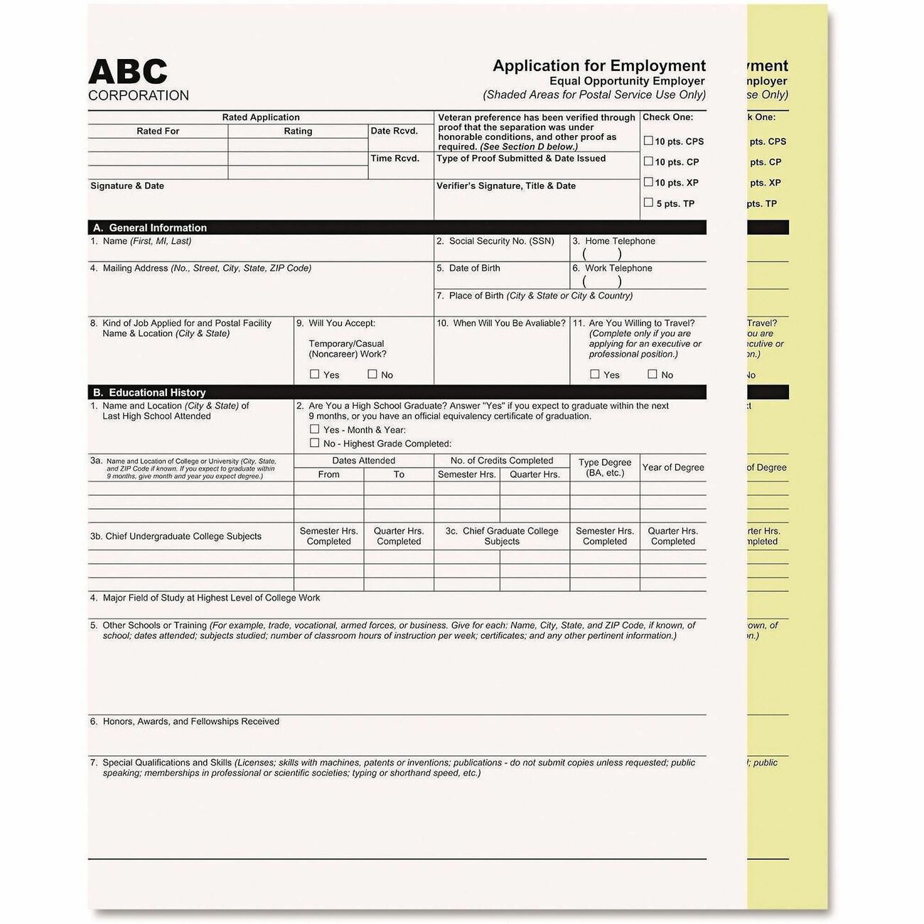Paper Carbonlss 2-Prt Wh