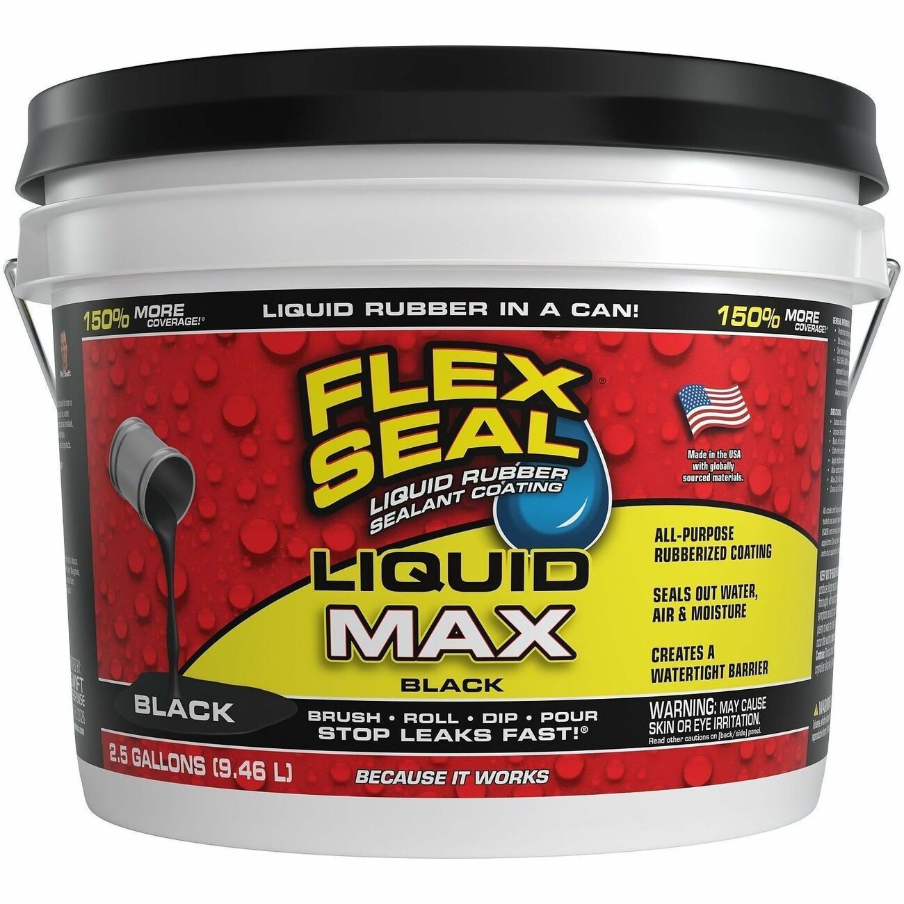 Rubber Liquid 2.5Gal Blk