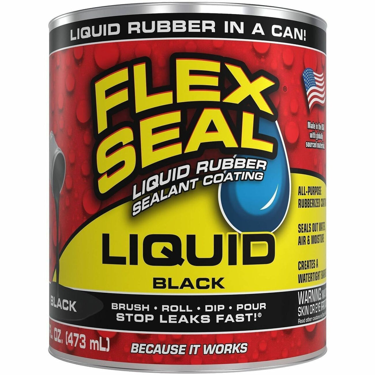 Rubber Liquid 16Fl Oz Black