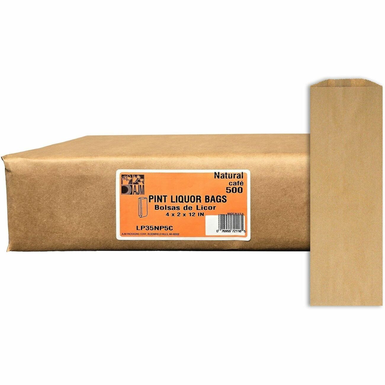 Bag Paper Pint Liquor