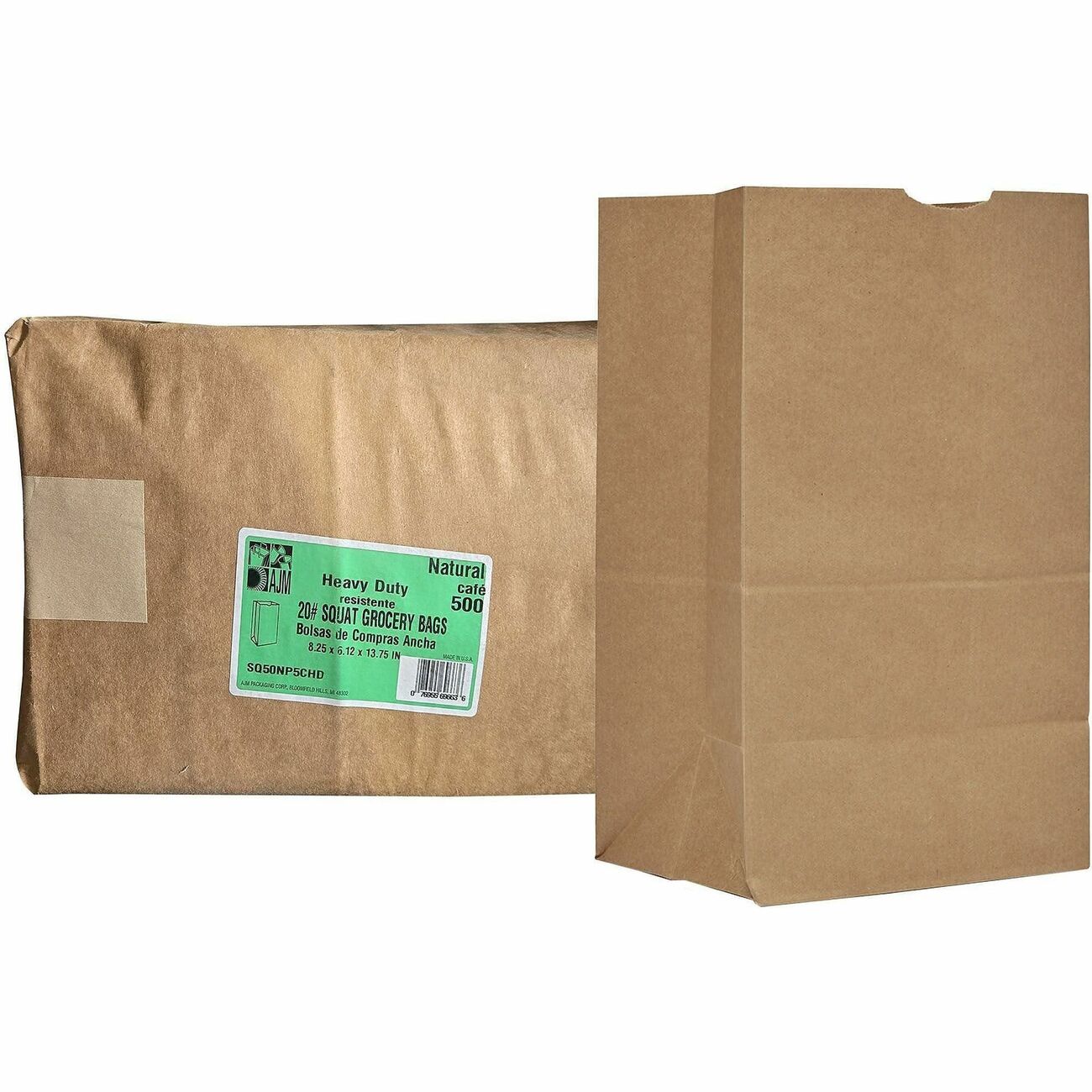 Bag Paper 20# Squat Hd