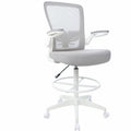 Stool Mesh Fliparm White
