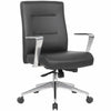 Chair Conf Antibac Blk/Slvr
