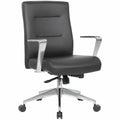 Chair Conf Antibac Blk/Slvr