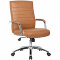 Chair Conference Ribbed Carame
