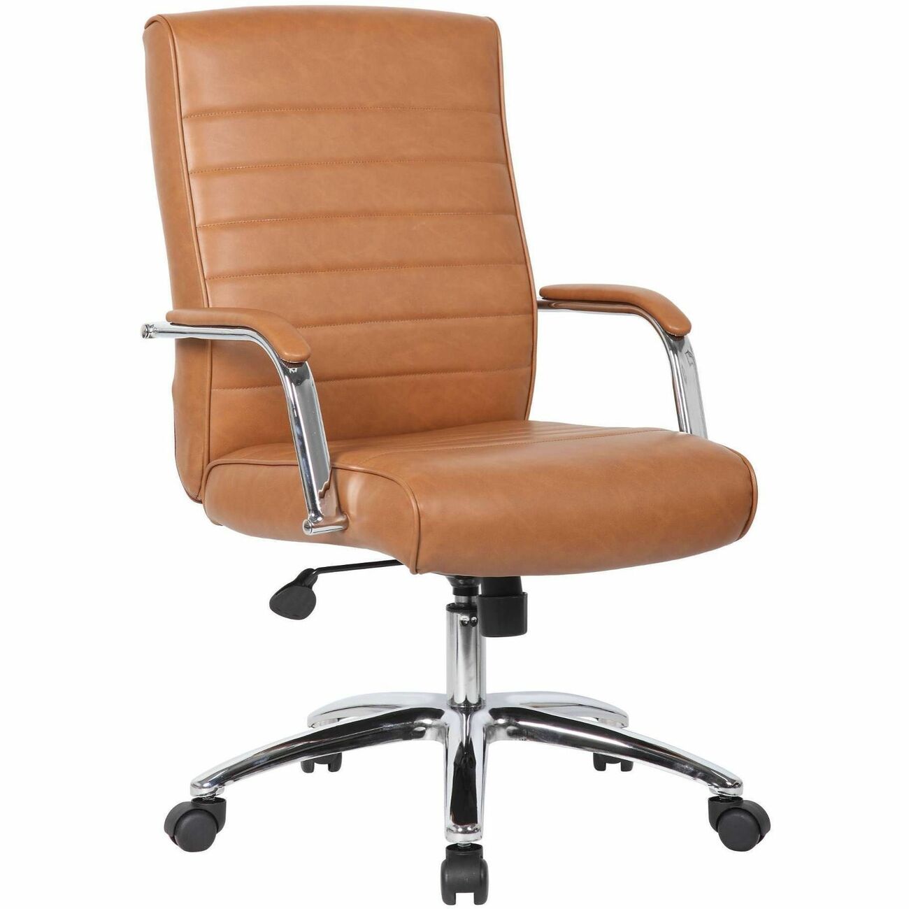 Chair Conference Ribbed Carame