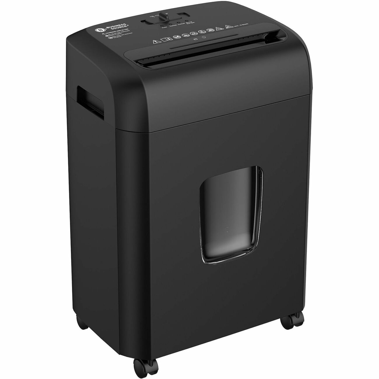 Business Source Cross-Cut P4 Shredder, 5.3 Gal