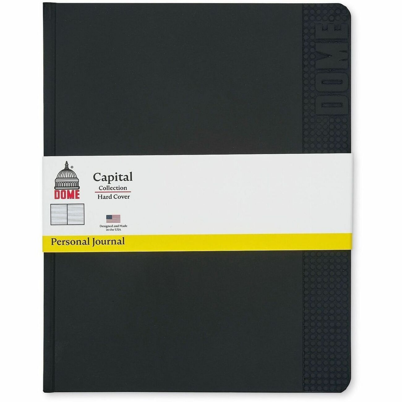 Dome 8X10 Blk Hard Per Jrnl