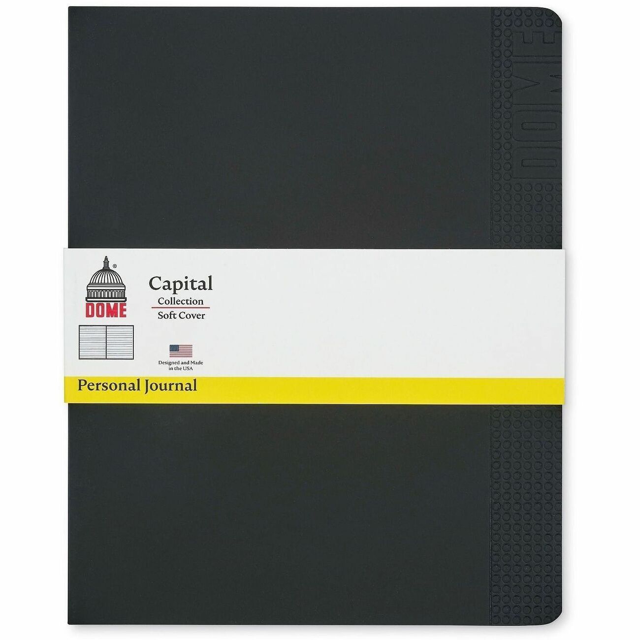Dome 8X10 Blk Soft Per Jrnl
