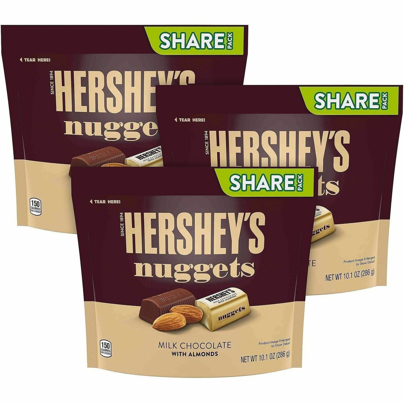 Candy Hrshy Nuggs 3Pk