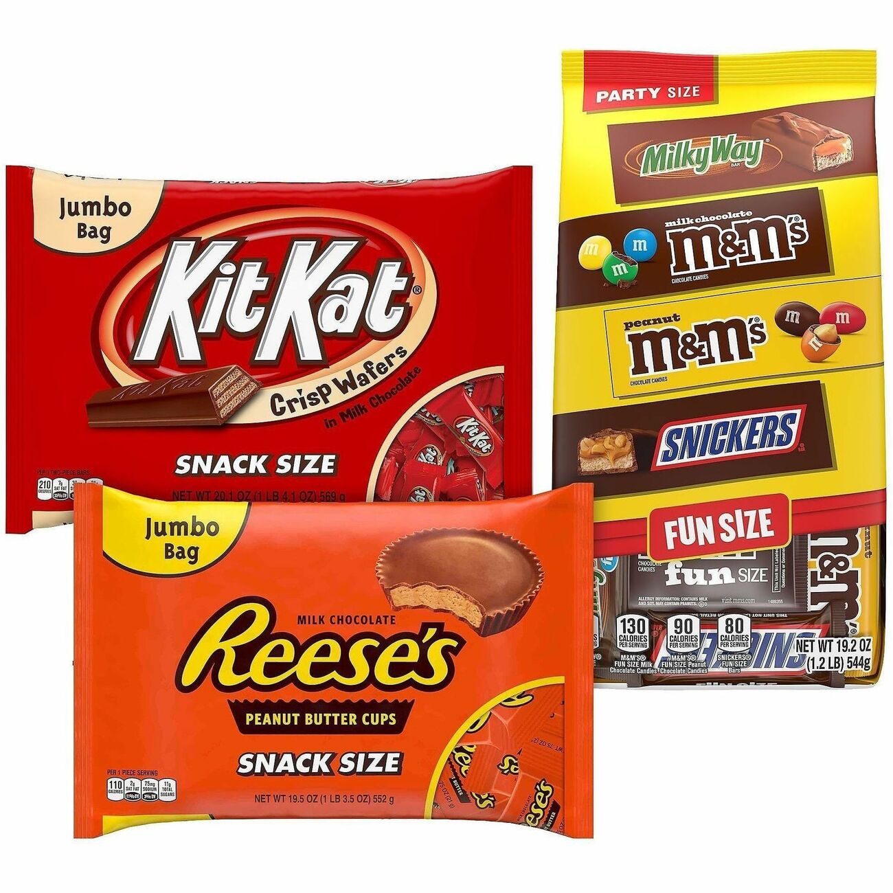 Candy Hershy Mars Asst 3Pk