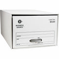 Business Source Box File Lgl Drawer Wht