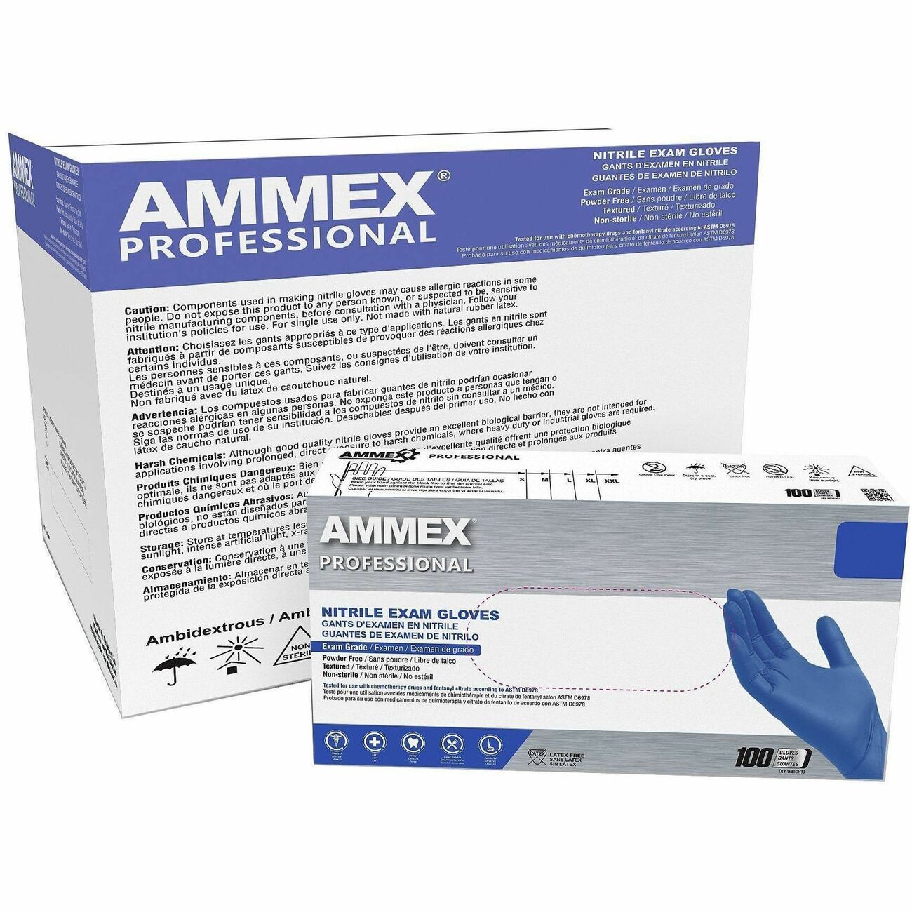 Gloves Nitrile Pf Exam M