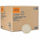 World Centric Compostable Fiber Plate
