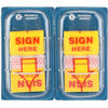 Business Source Flag 1Inch Signher 500/Pk Yl