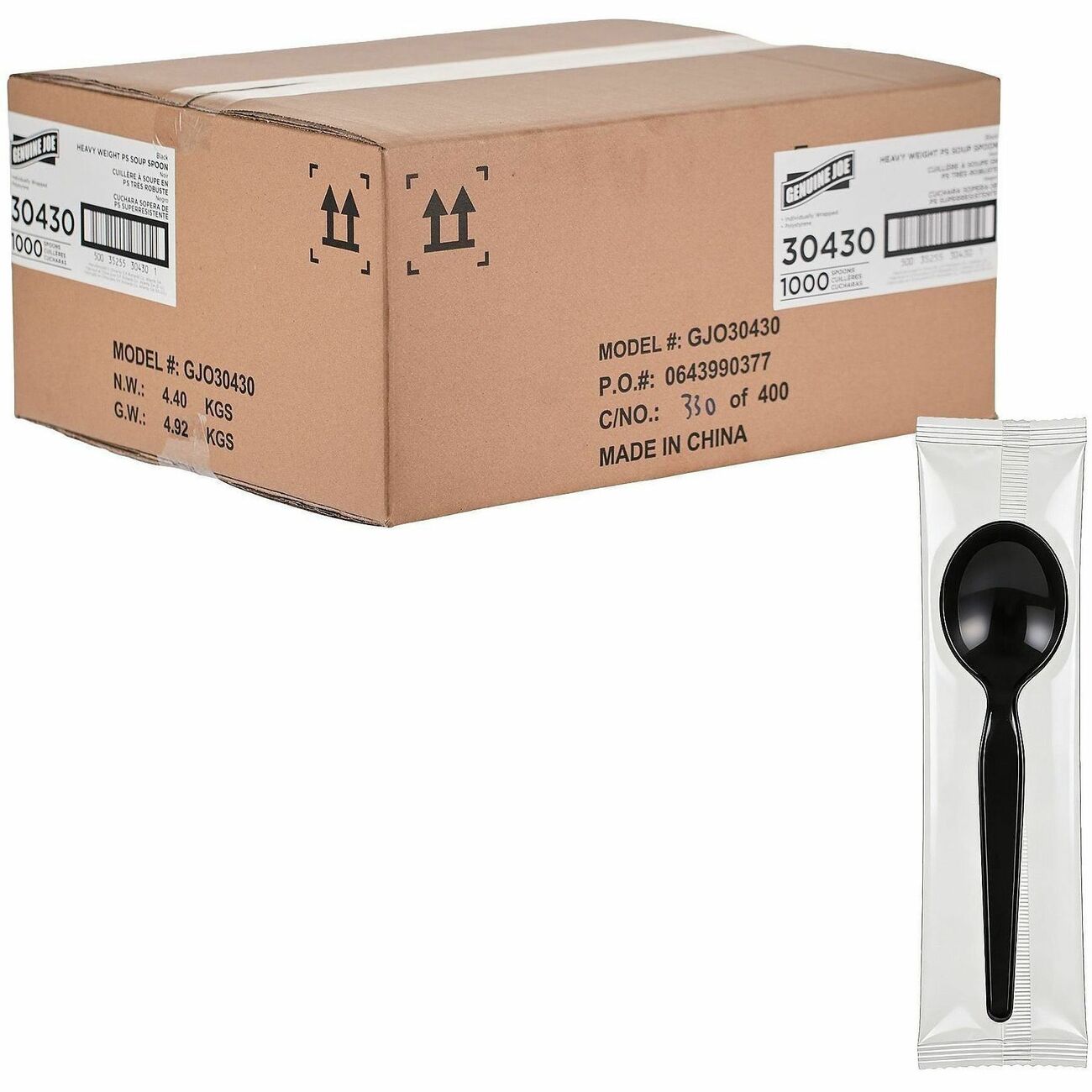 Genuine Joe Spoon Soup Hw Ps Bk Iw