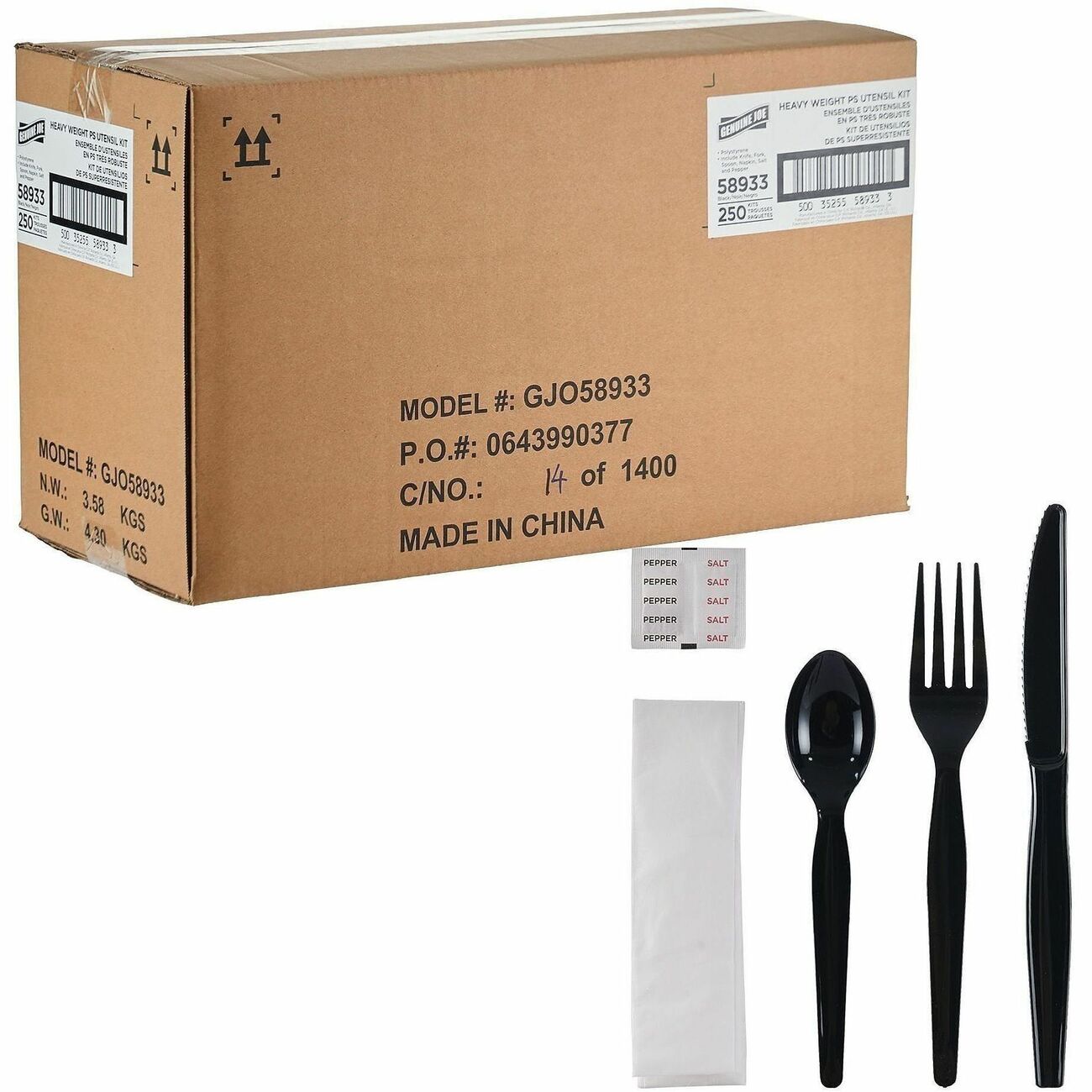 Genuine Joe Kit Hw Ps Bk Fksnsp