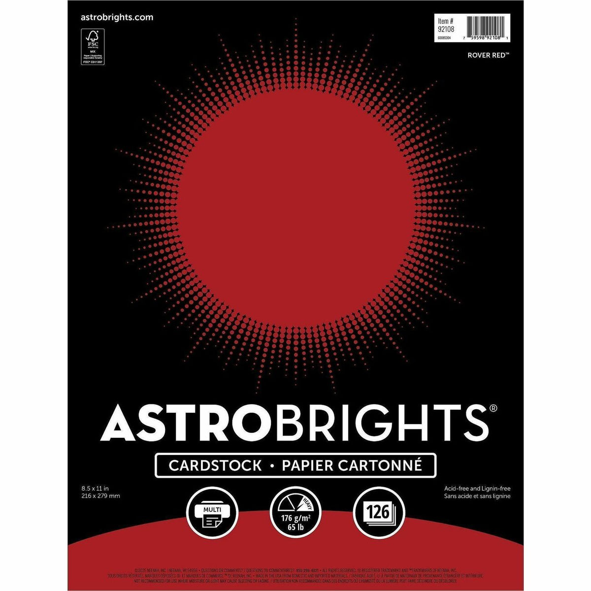 Astrobrights Colored Cardstock