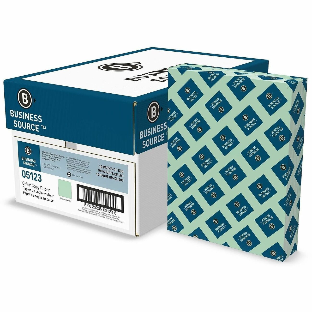 Business Source Paper 8.5X11 20Lb Green