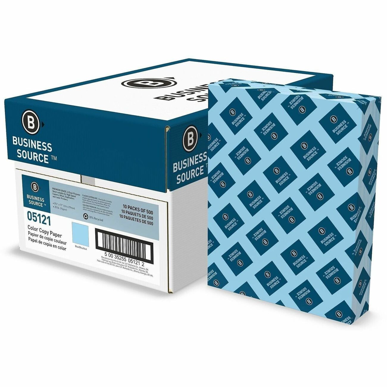 Business Source Paper 8.5X11 20Lb Blue