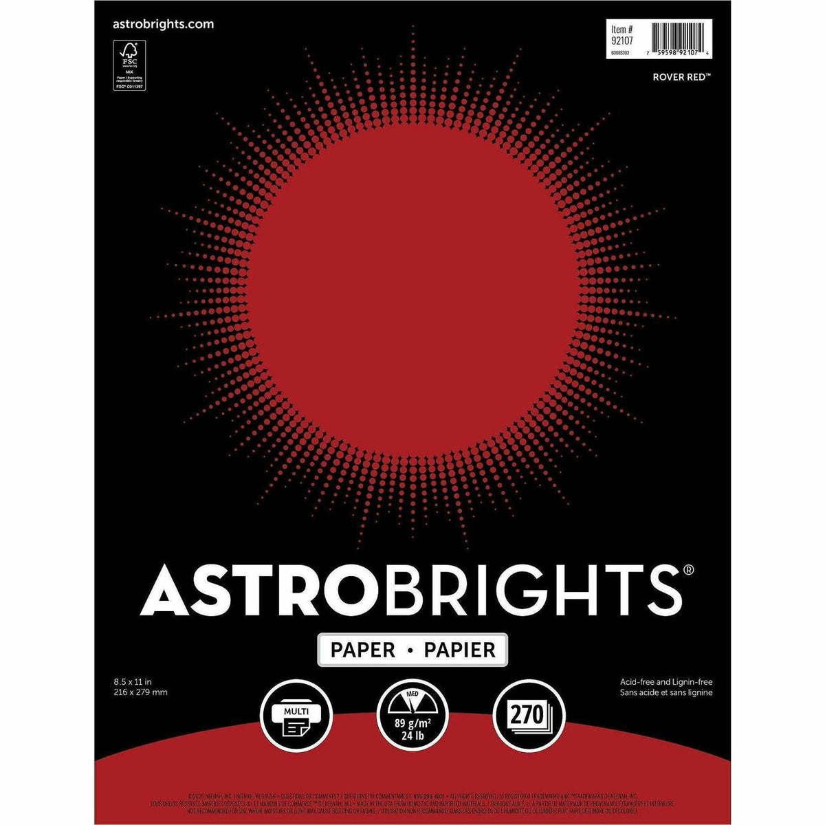Astrobrights Colored Paper