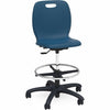 Lorell League Adjustable Height Mobile Lab Stool