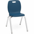 Lorell League 16" Seat Student Stacking Chairs