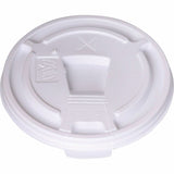 Genuine Joe Plastic Lids with Reclosable Slot