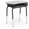 Lorell League Dry-Erase Top Student Desk with Book Box