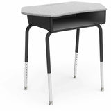 Lorell League Dry-Erase Top Student Desk with Book Box