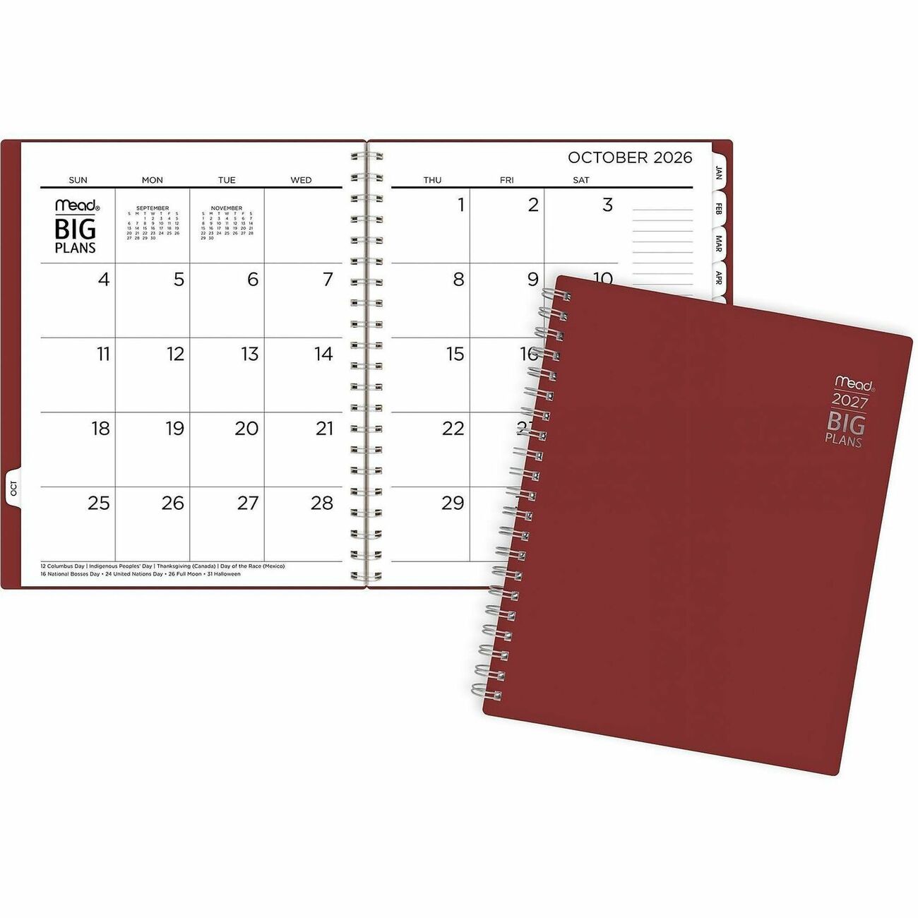 AT-A-GLANCE Planner Big Plans Wm Lg Red