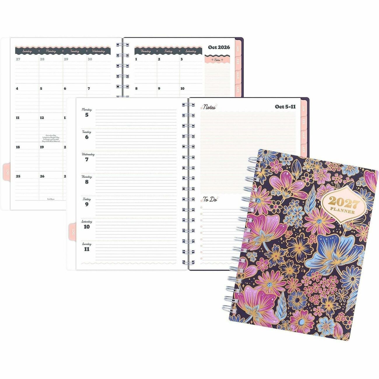 AT-A-GLANCE Planner Catcoq Wm Sm Floral