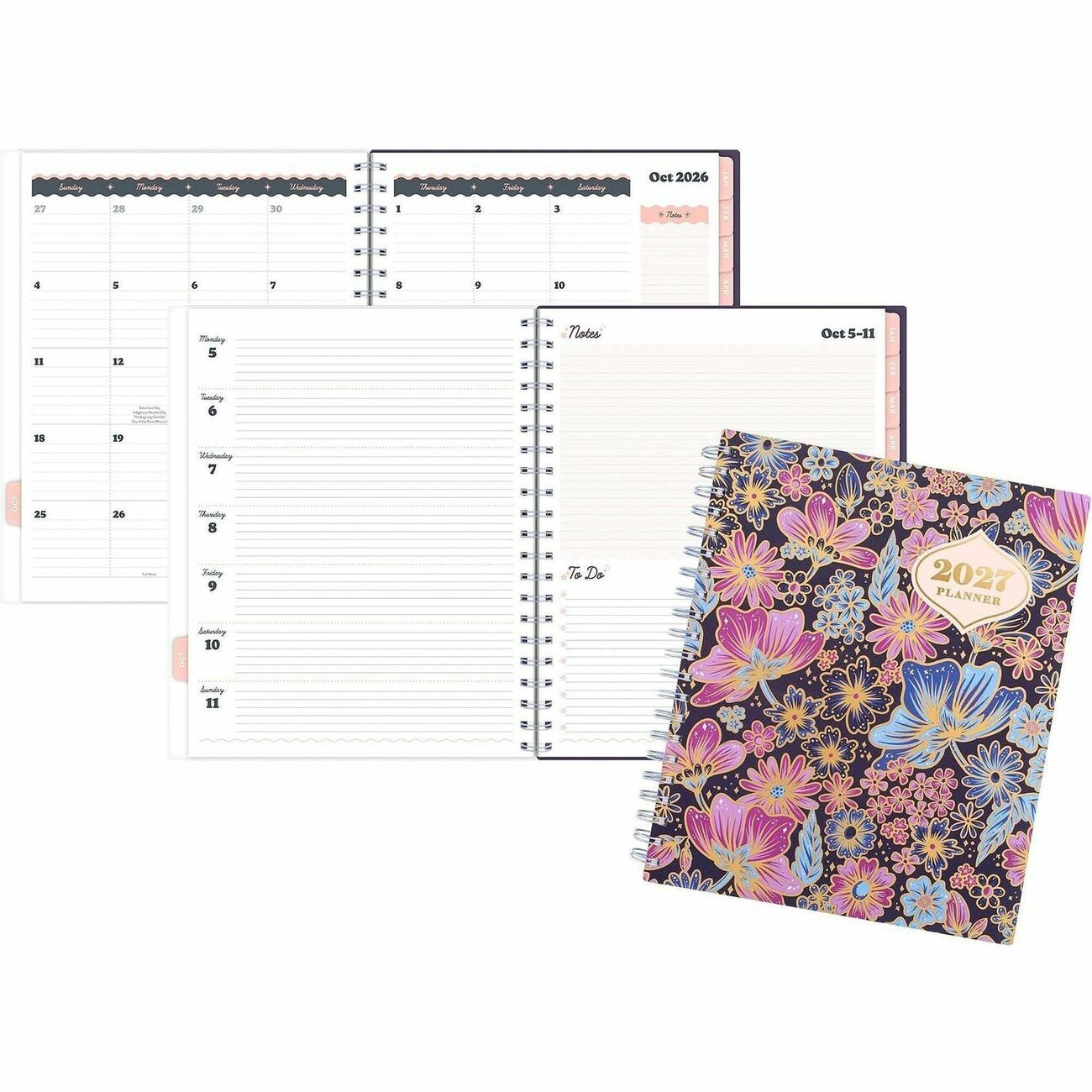 AT-A-GLANCE Planner Catcoq Wm Lg Floral