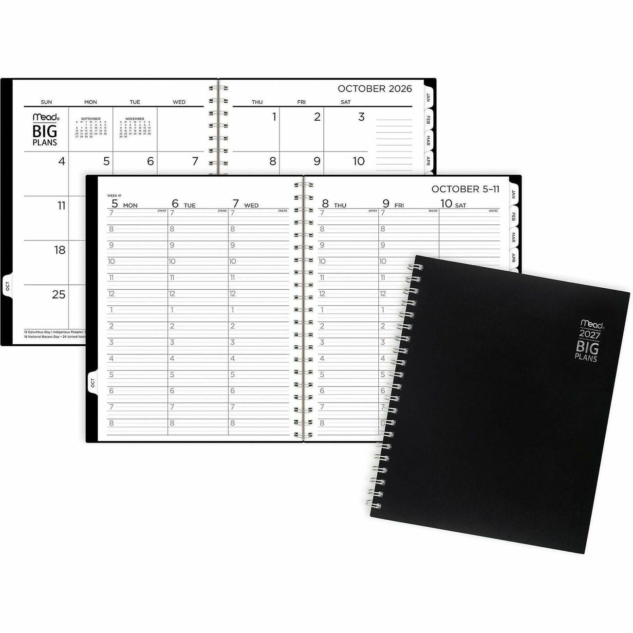 AT-A-GLANCE Planner Big Plans Wm Lg Blk