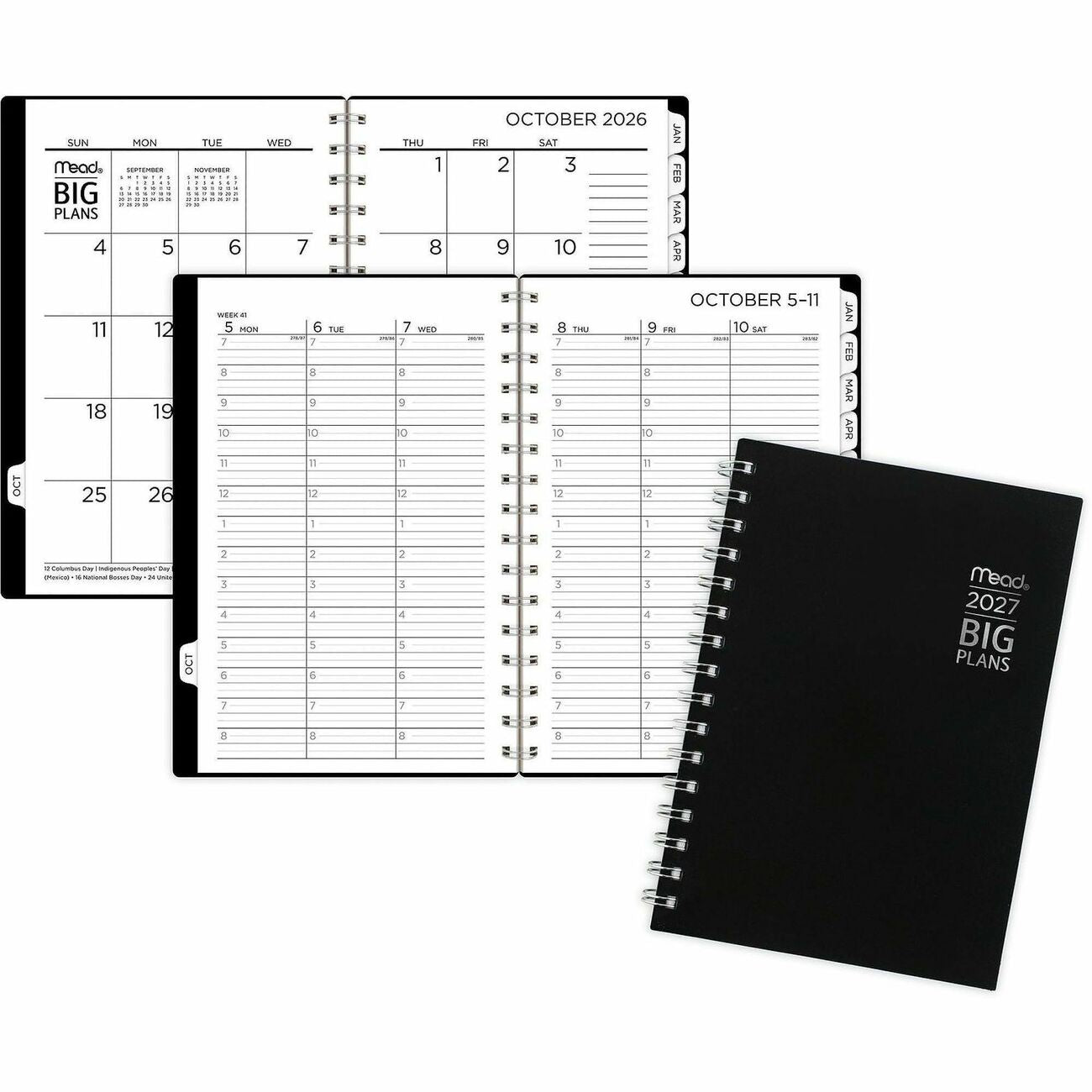 AT-A-GLANCE Planner Big Plans Wm Sm Blk