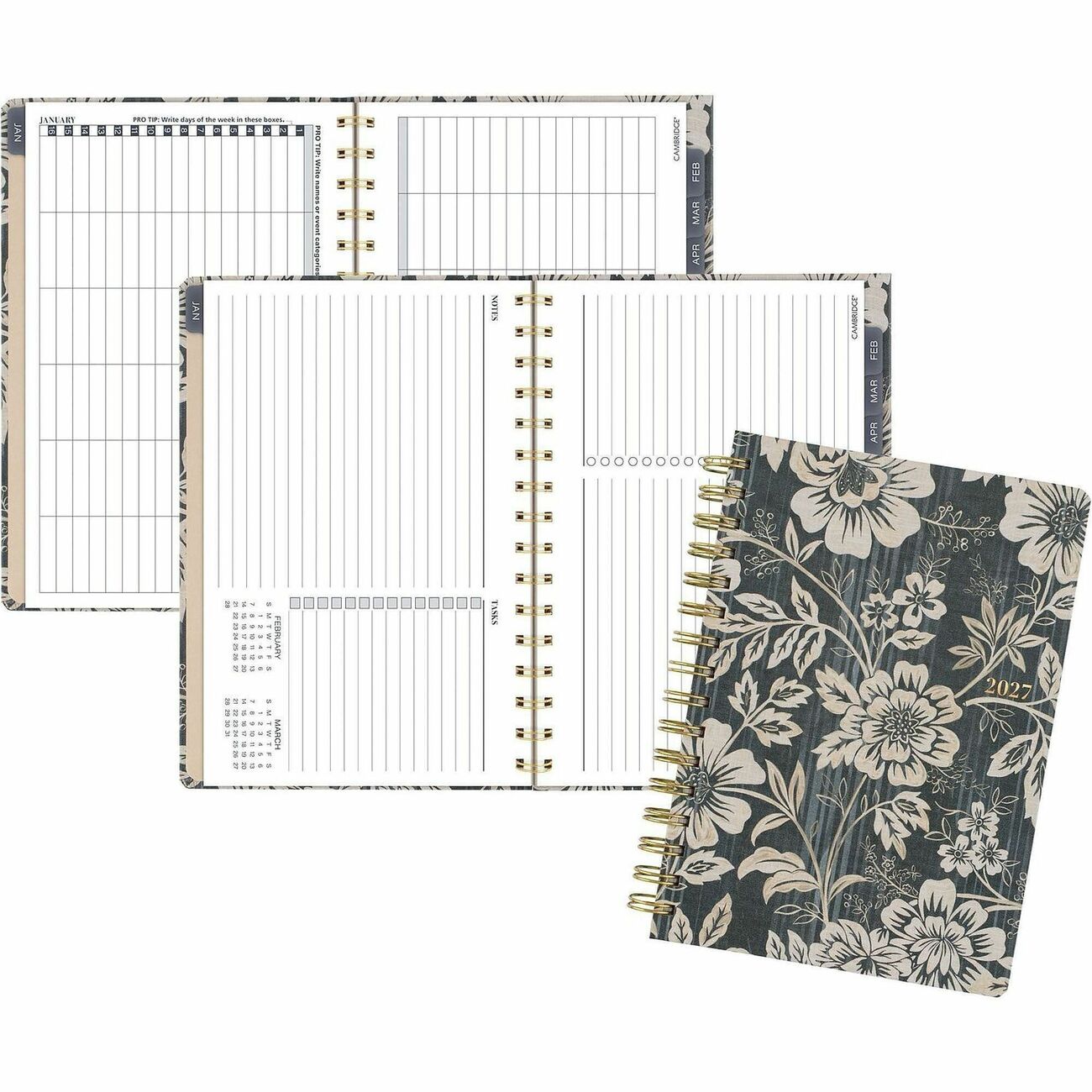 AT-A-GLANCE Planner Mth Sm Denim Bloom
