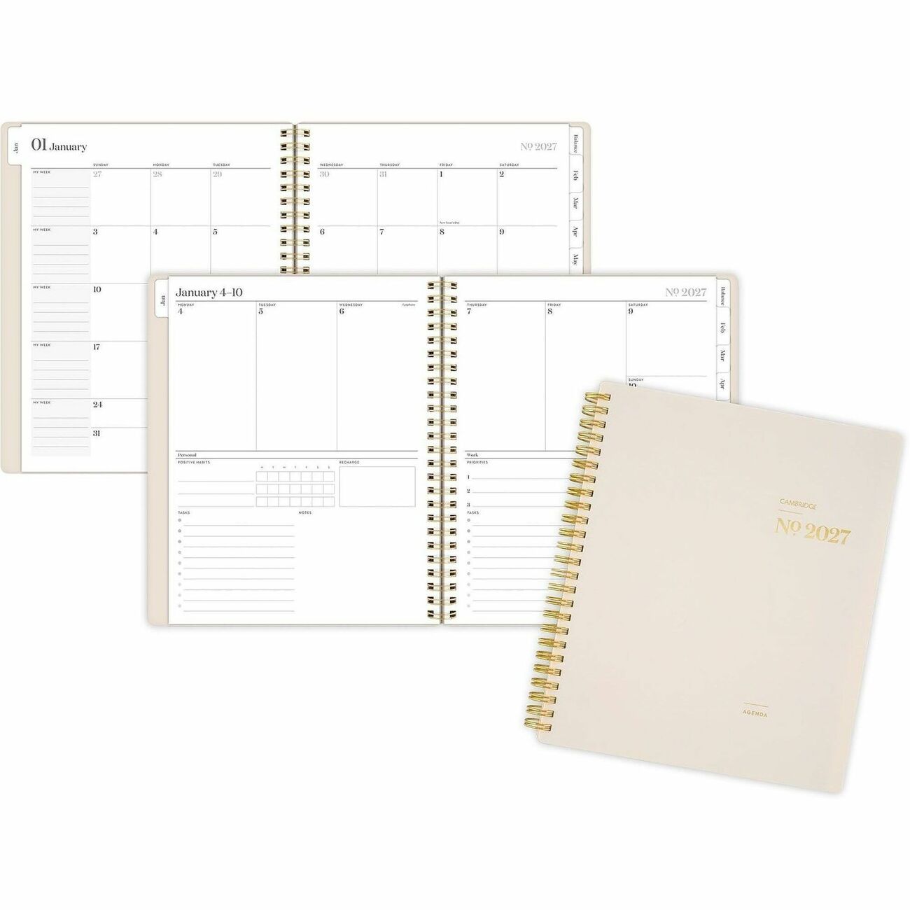 AT-A-GLANCE Planner Ws Wm Med Champagne