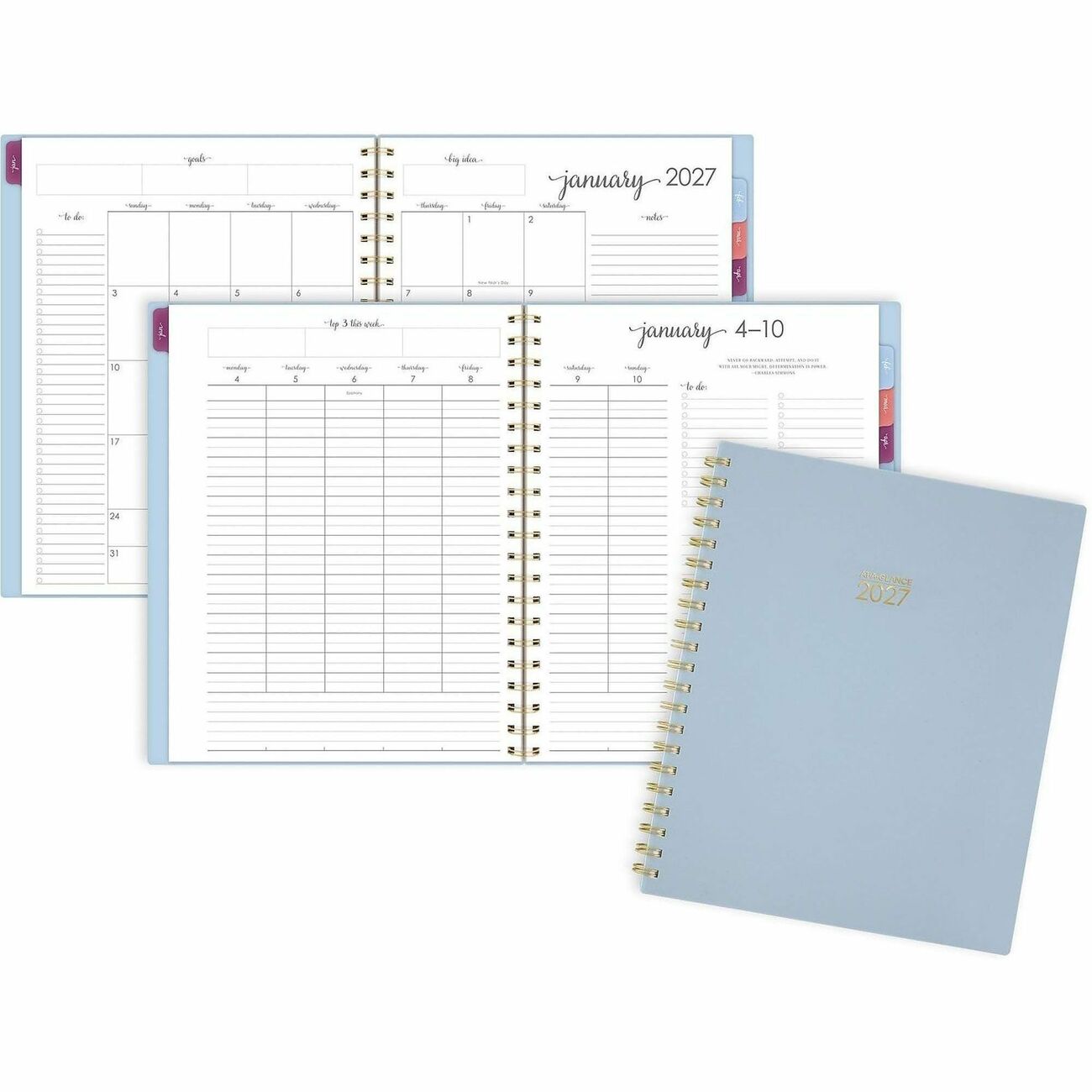 AT-A-GLANCE Planner Harmony Weekly-Monthly Large Blue