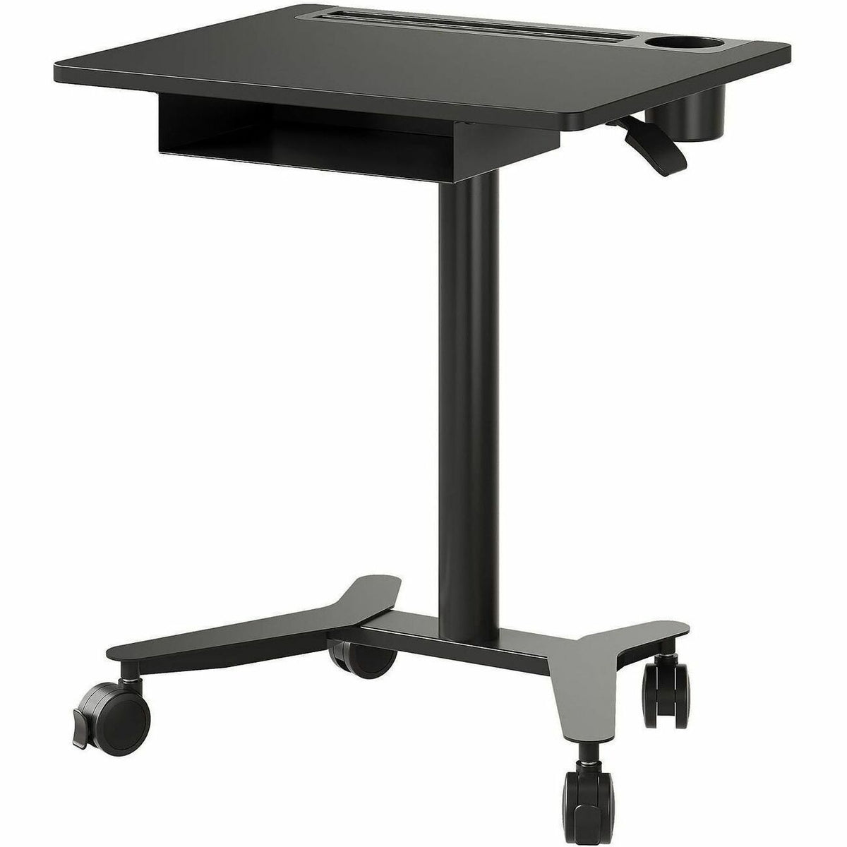 Lorell Height-Adjustable Mobile Desks with Box