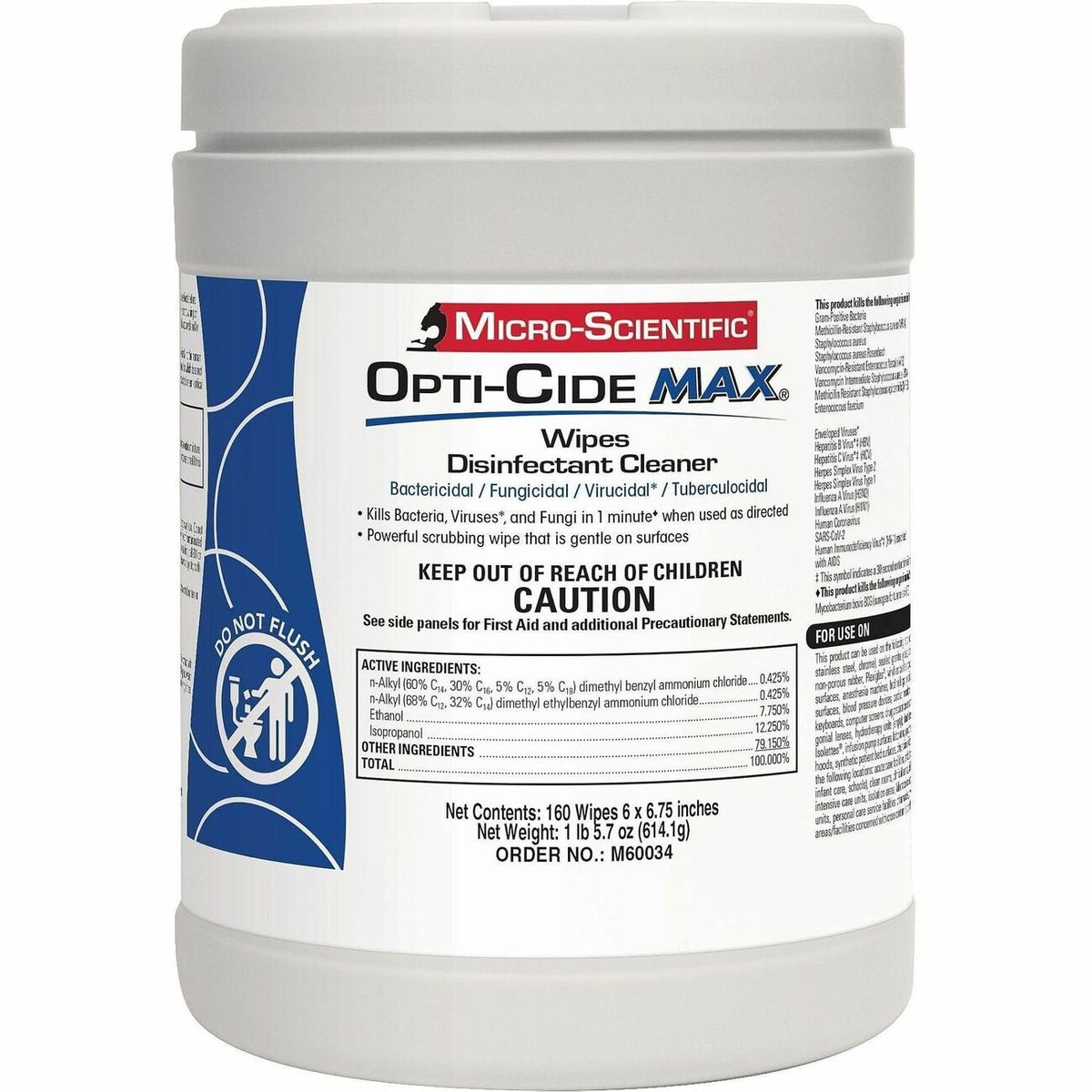MICRO-SCIENTIFIC Opti-Cide MAX Wipes
