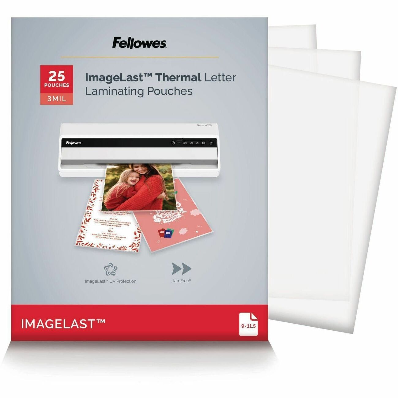 Fellowes Pouch Laminate Uv Ltr 3Mil